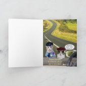 キャおもしろいット/子猫役員誕生日カード カード (内部)