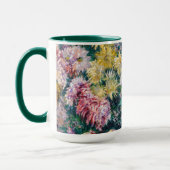 キャイボット - 白と黄色の菊 マグカップ (左)