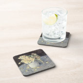 キャイルボット印象派による花瓶の黄色のバラ コースター (右側)