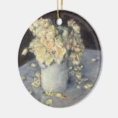 キャイルボット印象派による花瓶の黄色のバラ セラミックオーナメント (左)