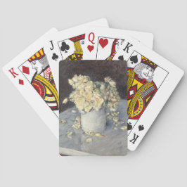 キャイルボット印象派による花瓶の黄色のバラ トランプ