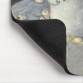 キャイルボット印象派による花瓶の黄色のバラ マウスパッド (コーナー)