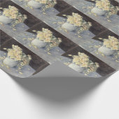 キャイルボット印象派による花瓶の黄色のバラ ラッピングペーパー (角)