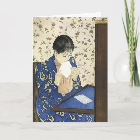 キャサットの「手紙」 カード (正面)