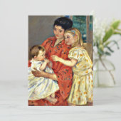 キャサット: サラと赤ちゃんを愛でる母 カード (スタンド正面)