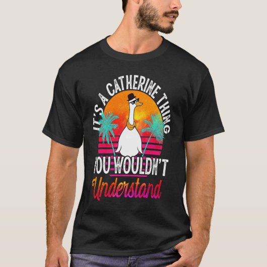 キャサリンが猫を理解できないこと Tシャツ (正面)