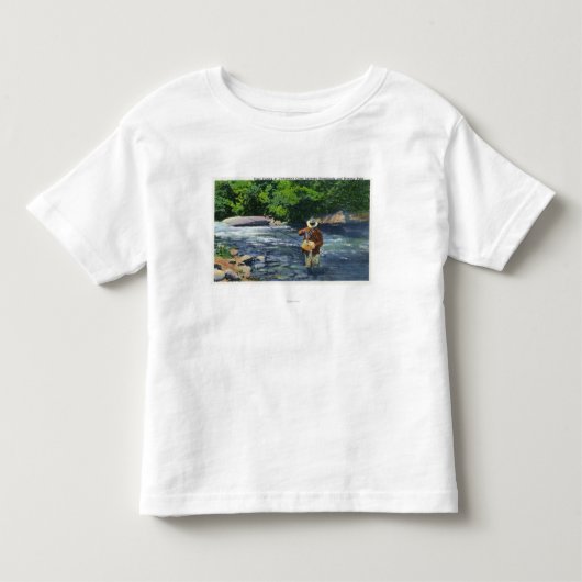 キャサリンの入り江のマスの魚釣り トドラーTシャツ (正面)