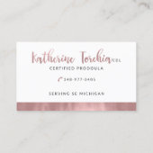 キャサリンの名刺(編集不可) 名刺 (裏面)