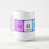 キャサリンの周期表の名前のマグ コーヒーマグカップ (正面左)