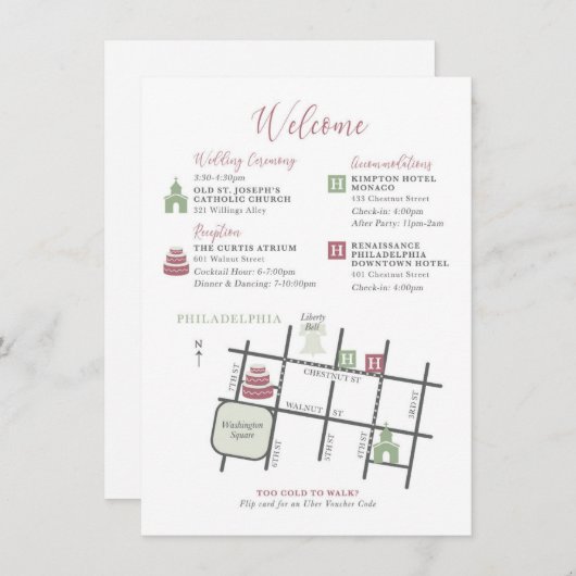 キャサリンカスタム用の地図格納装置カード設計 エンクロージャーカード (正面/裏面)