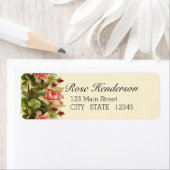 キャサリンクラインアプリコットピンクローズ差出人住所 ラベル (インサイチュ)