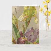 キャサリンクラインヴィンテージグリーティングカードの複製 カード (黄色い花)