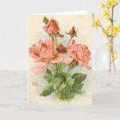 キャサリンクラインヴィンテージグリーティングカードの複製 カード (黄色い花)