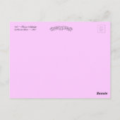 キャサリンクライン花アルファベット文字A ポストカード (裏面)