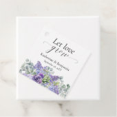 キャサリンパーソナライズされたパープルショ結婚キュラント フェイバータグ (インサイチュ)