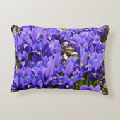 キャサリンホジキンアイリスパープル春フローラ アクセントクッション (裏面)