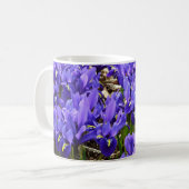 キャサリンホジキンアイリスパープル春フローラ コーヒーマグカップ (正面左)