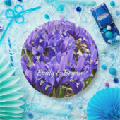 キャサリンホジキンアイリスパープル春フローラ ペーパープレート (パーティー)