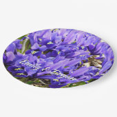 キャサリンホジキンアイリスパープル春フローラ ペーパープレート (アングル)