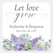 キャサリン多肉性結婚式の引き出物 スクエアシール (正面)