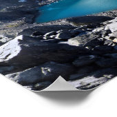 キャサリン湖とバナーピーク – シエラネバダ ポスター (角)