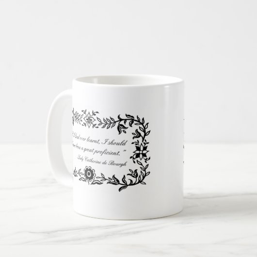 キャサリン高慢と偏見の女性引用文のマグ コーヒーマグカップ (正面左)