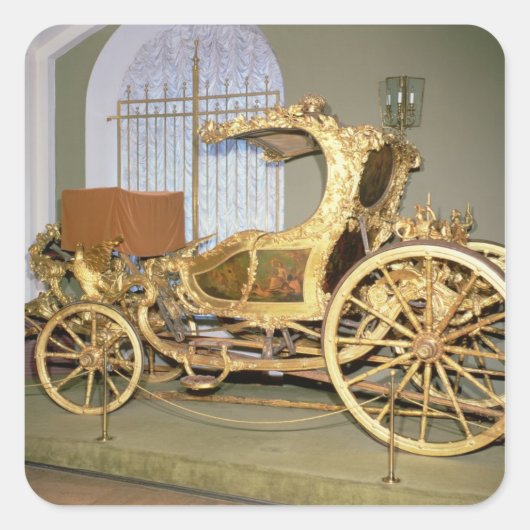 キャサリン2代皇后のゴンドラ馬車 スクエアシール (正面)