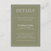 キャサリン | キュレート色 | 詳細 エンクロージャーカード (正面)