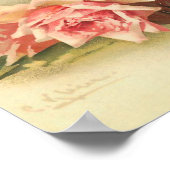 キャサリン・クラインのポスターによるボウルの中のピンクのバラ ポスター (角)