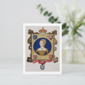 キャサリン・パーのポートレート(1512年~48年)第6女王 ポストカード (スタンド正面)