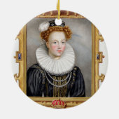 キャサリン・パーの(1512-1548年の)第6妻のポートレート セラミックオーナメント (裏面)