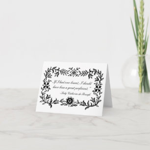 キャサリンde Bourgh女性おもしろいな引用文Notecard カード