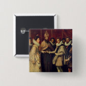 キャサリンde Mediciの結婚 缶バッジ (正面&裏面)