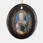 キャサリンde Medici、c.1555のミニチュア(w/c vで セラミックオーナメント (左)