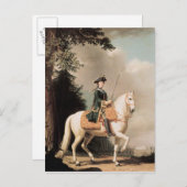キャサリンIIの馬術ポートレート ポストカード (正面/裏面)
