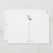 キャサリンKleinのピンクのバラのスプレーの誕生日の郵便はがき ノートカード (裏面)