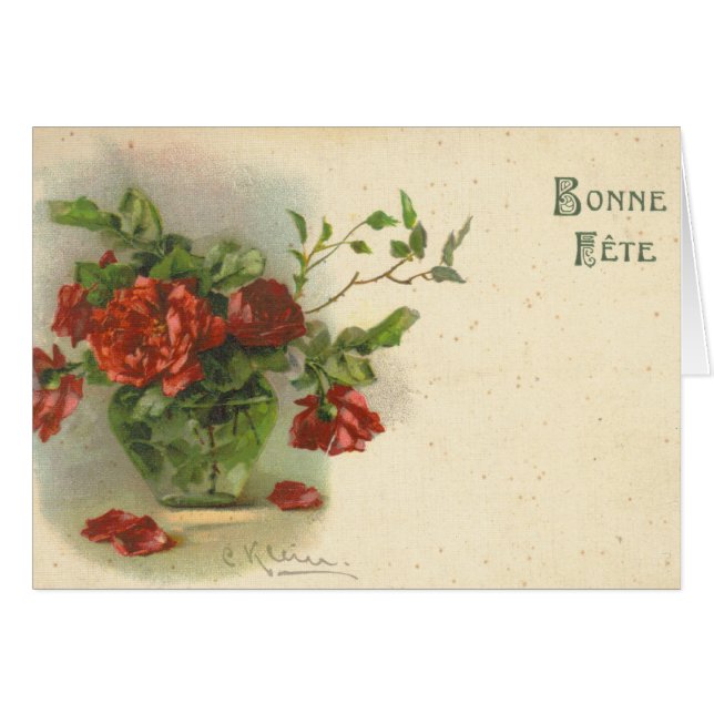 キャサリンKleinのヴィンテージの郵便はがきの再生 (正面横)