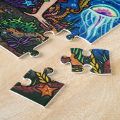 "キャサリーン"の人魚のくらげのパズル ジグソーパズル (側面)