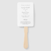 キャシディ伝統的エレガントな結婚式プログラム ハンドファン (正面)