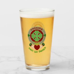 キャシディ/オカシディケルトのクロスビールグラス タンブラーグラス