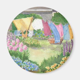 キャシーの洗濯オンMonhegan島メインのボタン マグネット