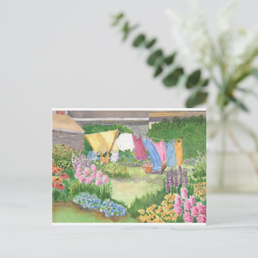 キャシーの洗濯モンハイガンは私はがき ポストカード (スタンド正面)