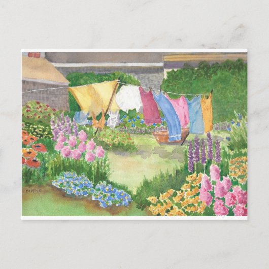 キャシーの洗濯モンハイガンは私はがき ポストカード (正面)