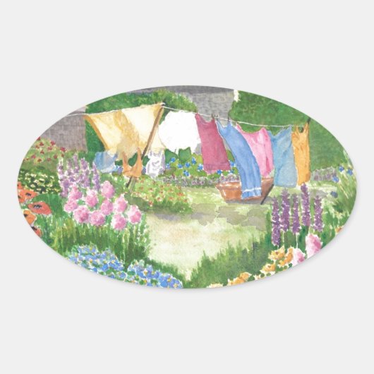 キャシーの洗濯物のモンハイガンにある。Me.オーバルステッカー 楕円形シール (正面)