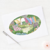 キャシーの洗濯物のモンハイガンにある。Me.オーバルステッカー 楕円形シール (封筒)