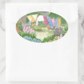 キャシーの洗濯物のモンハイガンにある。Me.オーバルステッカー 楕円形シール (バッグ)