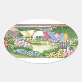 キャシーの洗濯物のモンハイガンにある。Me.オーバルステッカー 楕円形シール