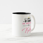 キャシーもちろん私はキャシー素晴らしの名前である ツートーンマグカップ (正面右)