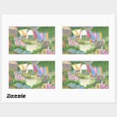 キャシーズランドリーオンモンハイガンアイランドメーンウォーターコロ 長方形シール (シート)