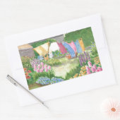 キャシーズランドリーオンモンハイガンアイランドメーンウォーターコロ 長方形シール (封筒)